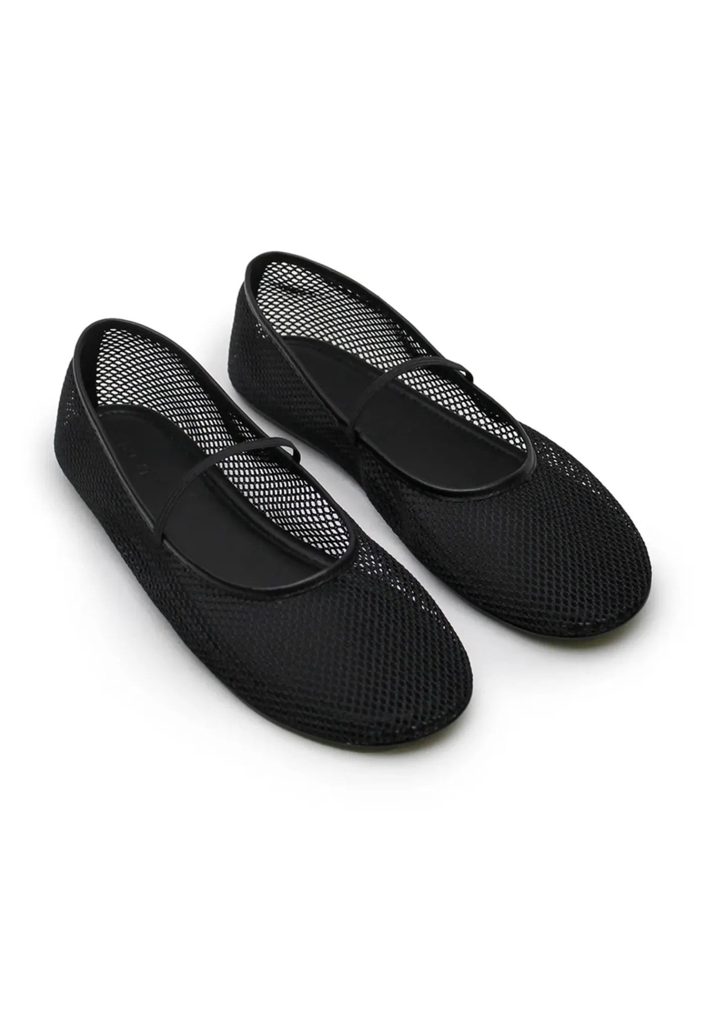 net_ballet_flat__black_4.webp Fashion Net Ballet Flat - Black Women Footwear | Flats