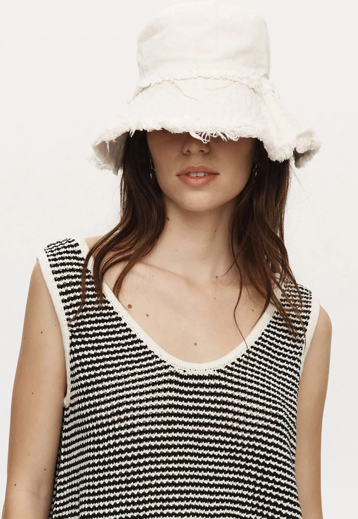 nonna_hat_frayed__ivory_0.webp Outlet Nonna Hat Frayed - Ivory Women Hats | Hats