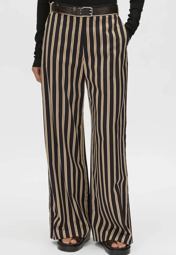 Hot Novella Pant - Black/Bronze Stripe Women Pants