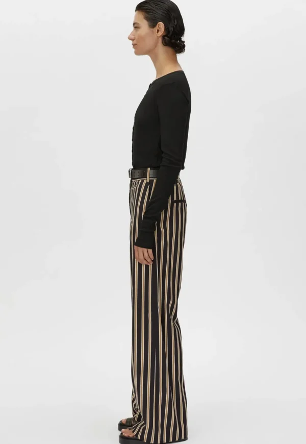 Hot Novella Pant - Black/Bronze Stripe Women Pants