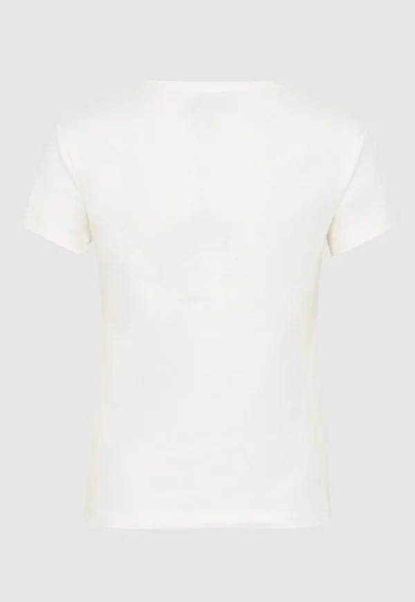 Hot Organic Cotton Baby Tee - White Women Tops & Tees