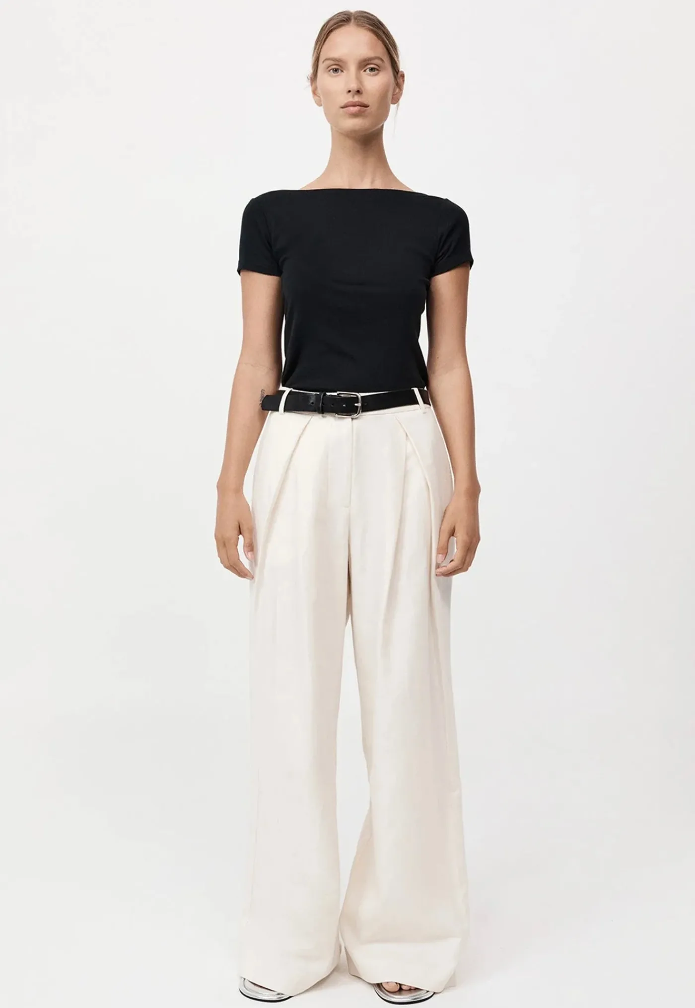 organic_cotton_ballet_top_1.webp Hot Organic Cotton Ballet Top - Jet Black Women Tops & Tees