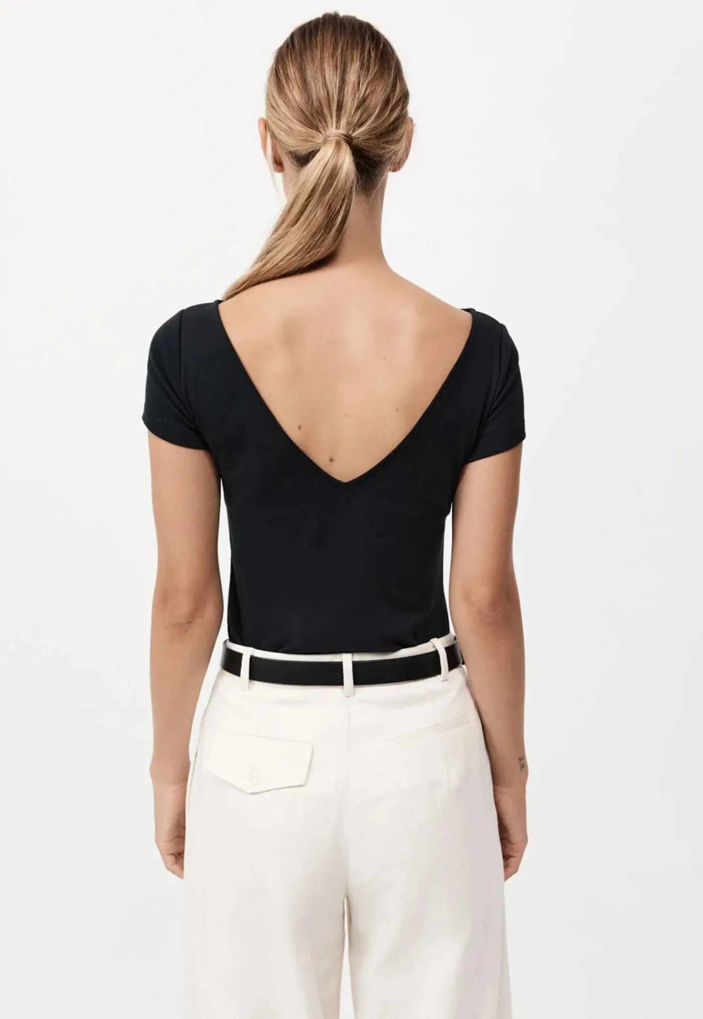 organic_cotton_ballet_top_3.webp Hot Organic Cotton Ballet Top - Jet Black Women Tops & Tees