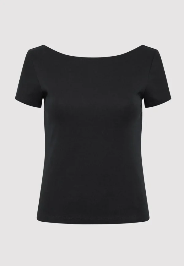 Hot Organic Cotton Ballet Top - Jet Black Women Tops & Tees