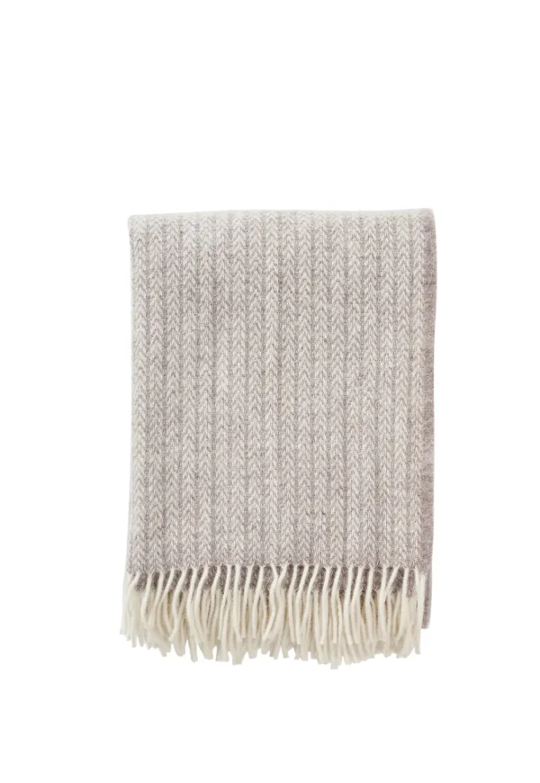 Discount Otis Wool Throw - Beige Cushions & Throws