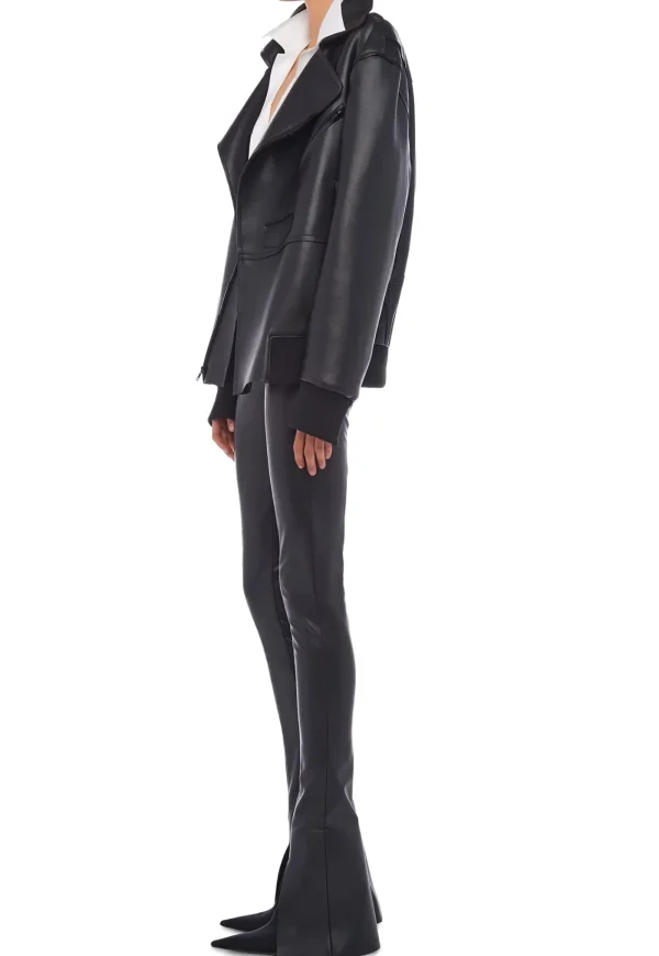 Sale Oversized Moto Jacket - Black Women Blazers & Jackets