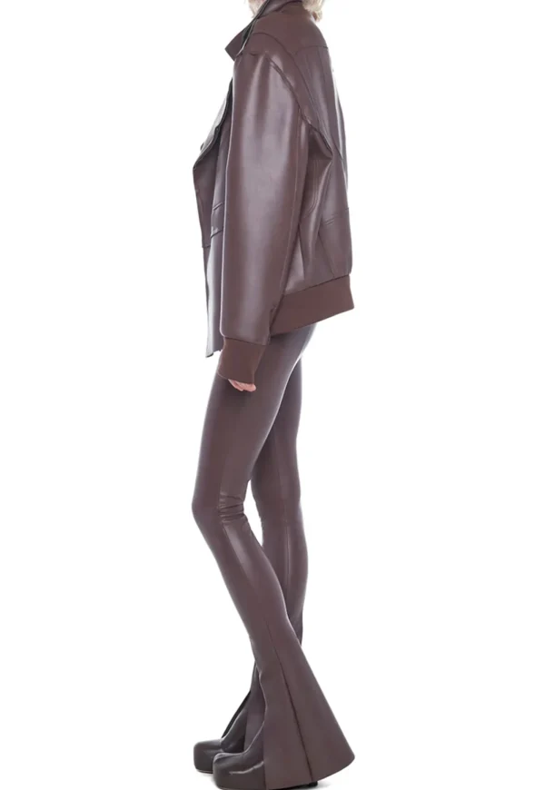 Clearance Oversized Moto Jacket - Chocolate Women Blazers & Jackets