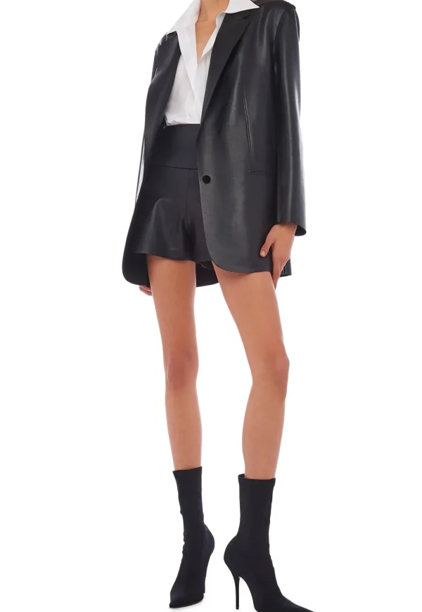 Discount Oversized Single Breasted Jacket - Black Women Blazers & Jackets