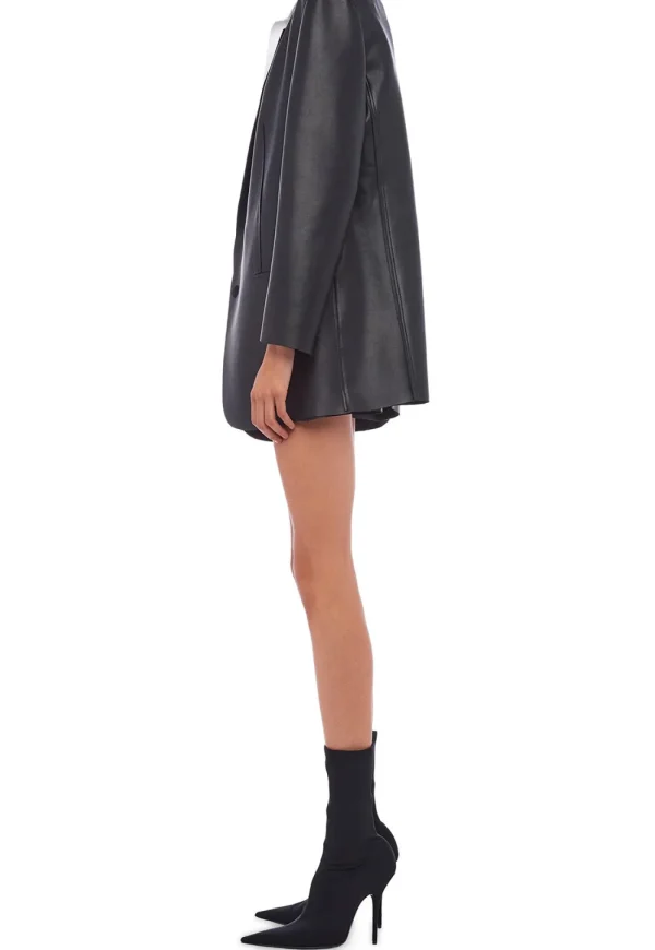 Discount Oversized Single Breasted Jacket - Black Women Blazers & Jackets