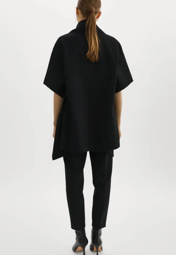 New Penelope Double Face Wool Coat - Black Women Coats