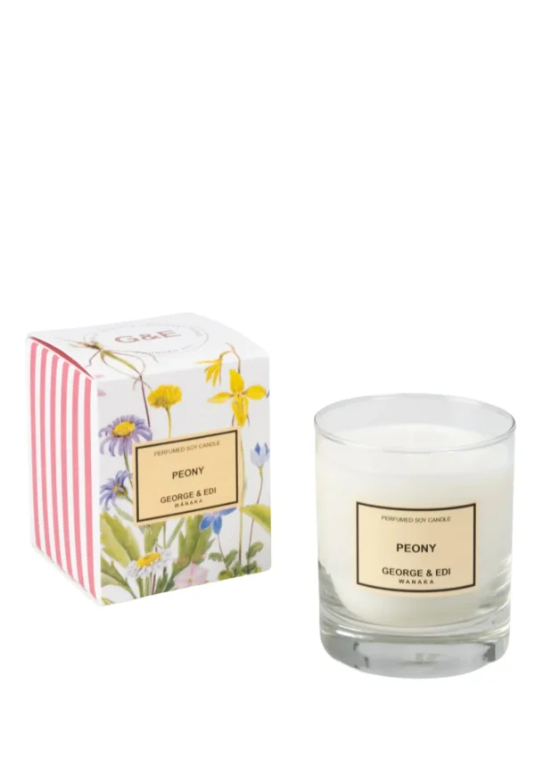 Clearance Peony Perfumed Soy Candle Candles