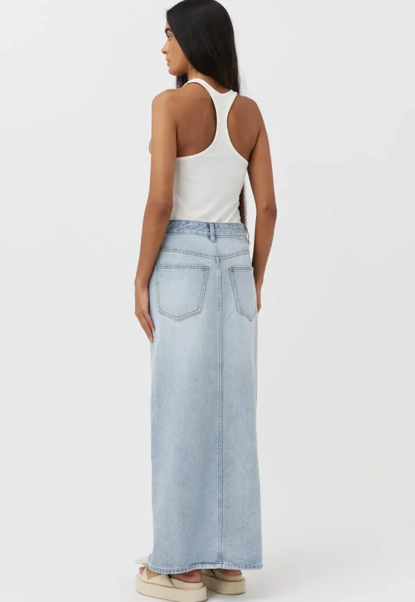 Hot Phoebe Maxi Skirt - Washed Blue Women Skirts | Denim
