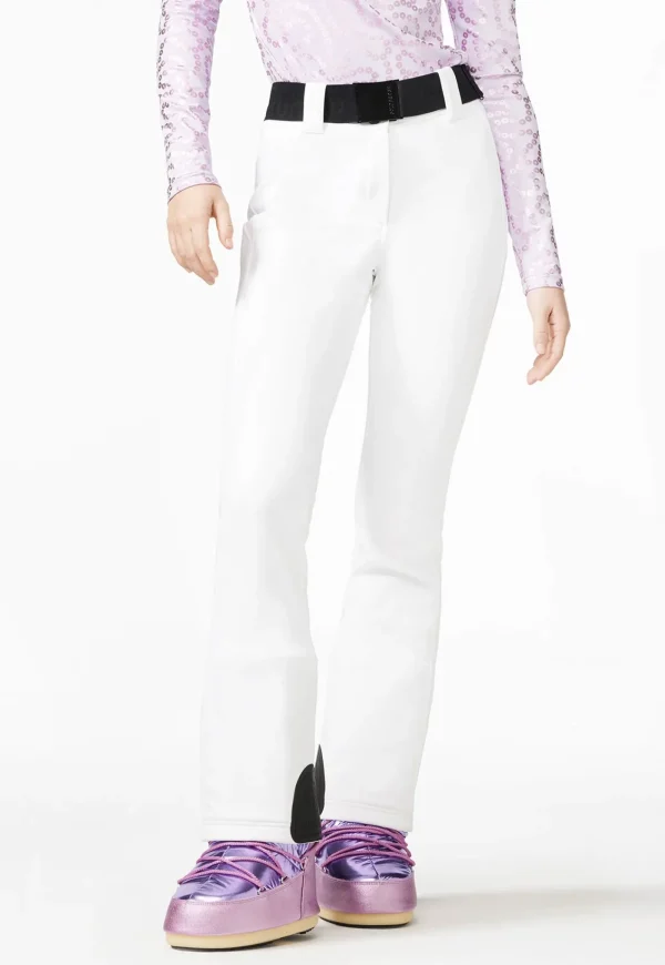 Hot Pippa Ski Pants - White Women Pants