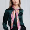 Hot Regal Horse Silk Scarf - Coral Women Scarves | Scarves