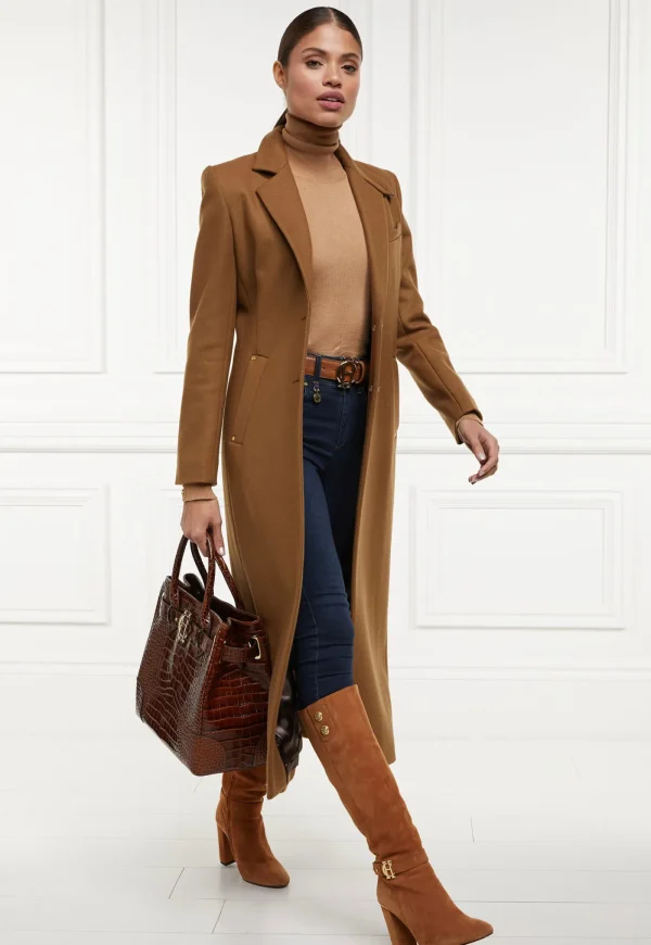 Sale Regency Coat Full Length - Dark Camel Women Coats
