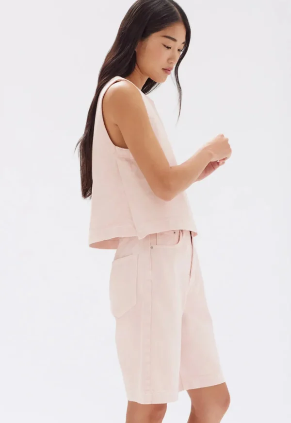 Hot Relaxed Denim Short - Pomello Women Shorts