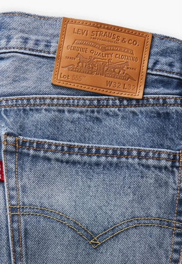 New 555 Relaxed Straight Jeans - Indigo Champion Denim