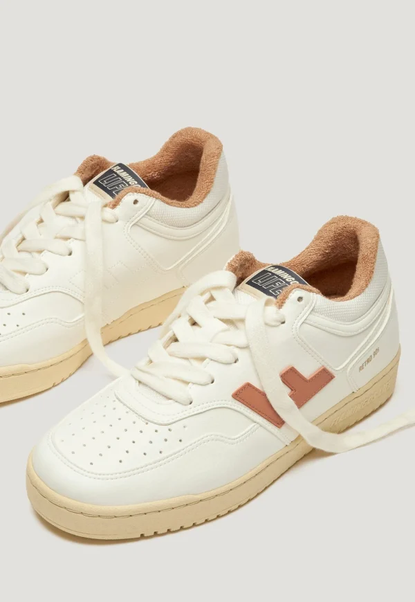 Discount Retro 90s Sneaker - White Apricot Vanilla Women Footwear | Sneakers