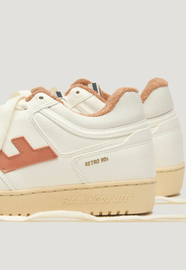 Discount Retro 90s Sneaker - White Apricot Vanilla Women Footwear | Sneakers