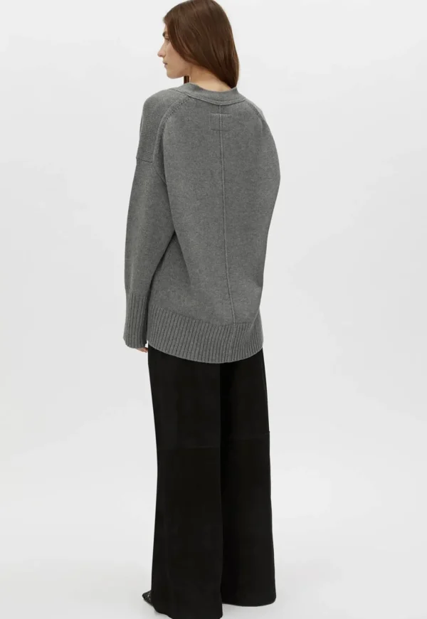 Sale Romeo 2.0 Cardigan - Grey Melange Women Knitwear