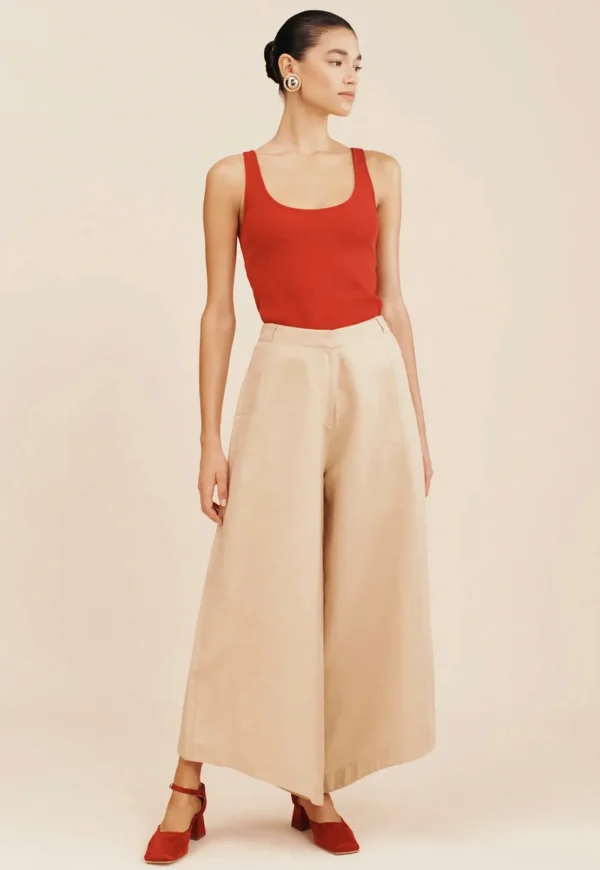 Outlet Ruth Trouser - Latte Women Pants