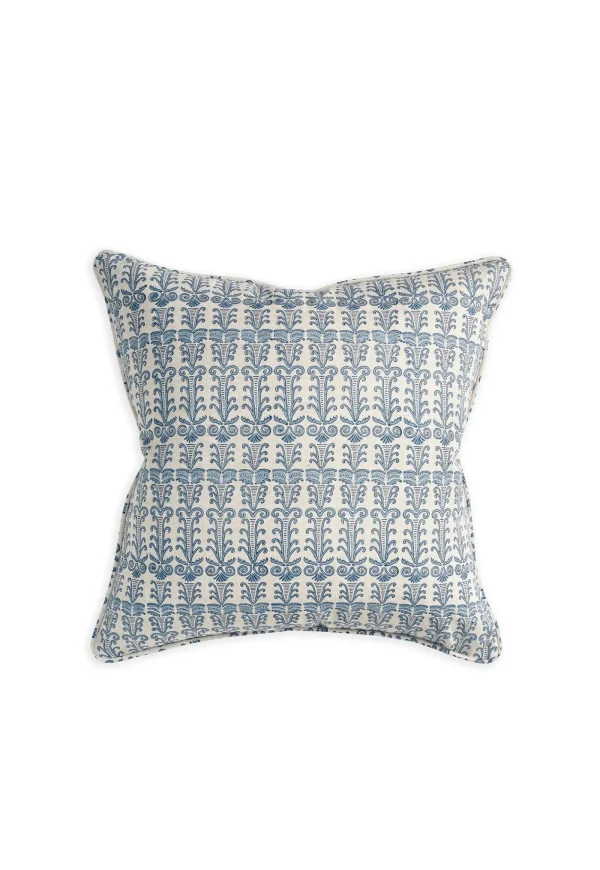 Best Santorini Azure Linen Cushion 50x50cm Cushions & Throws
