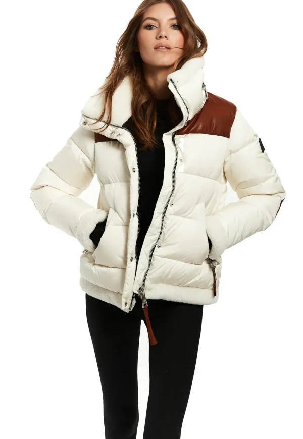 Discount Sari Jacket - Cream/Saddle White Women Blazers & Jackets