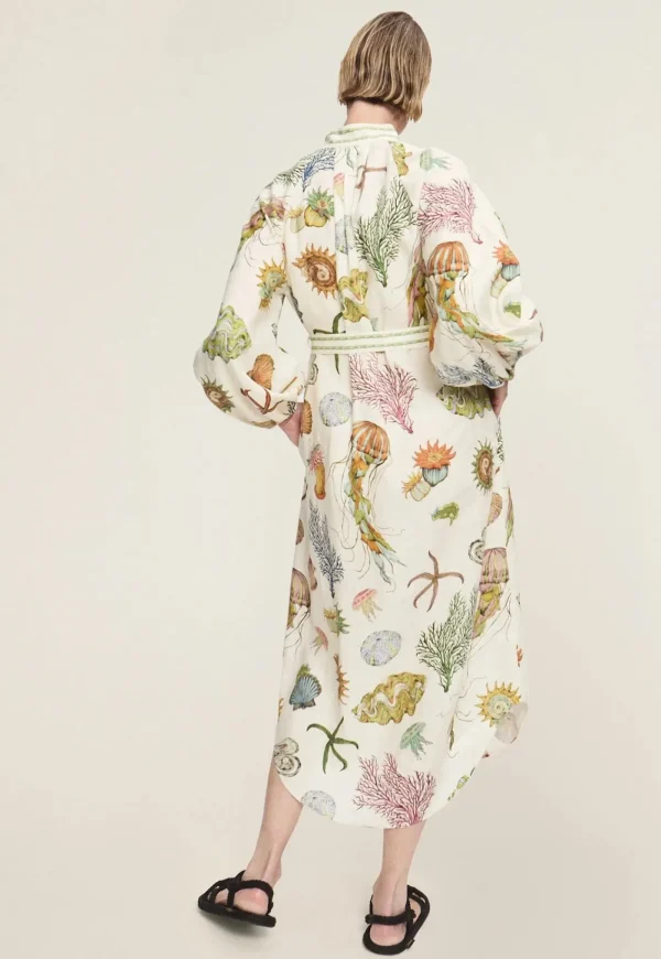 Online Sea House Shirtdress - Cream Women Dresses