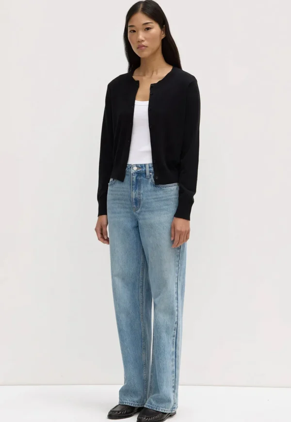 Hot Semra Cotton Cashmere Cardigan - Black Women Knitwear