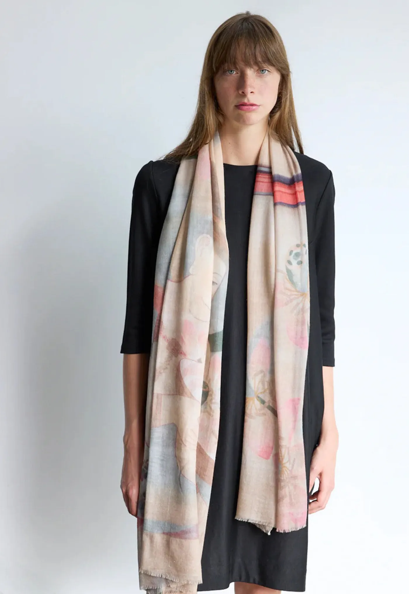 sensoji__skinny_wool_scar_1.webp Discount Senso-Ji - Skinny Wool Scarf Women Scarves | Scarves
