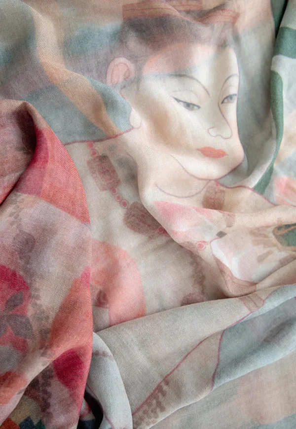 Outlet Senso-Ji Oversized Wool Scarf Women Scarves | Scarves
