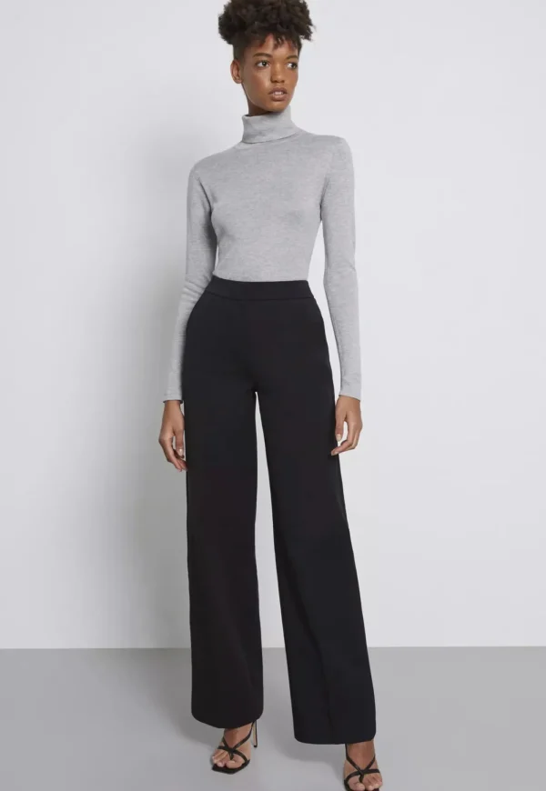 Discount Silk Turtleneck Bodysuit - Grey Women Tops & Tees | Knitwear