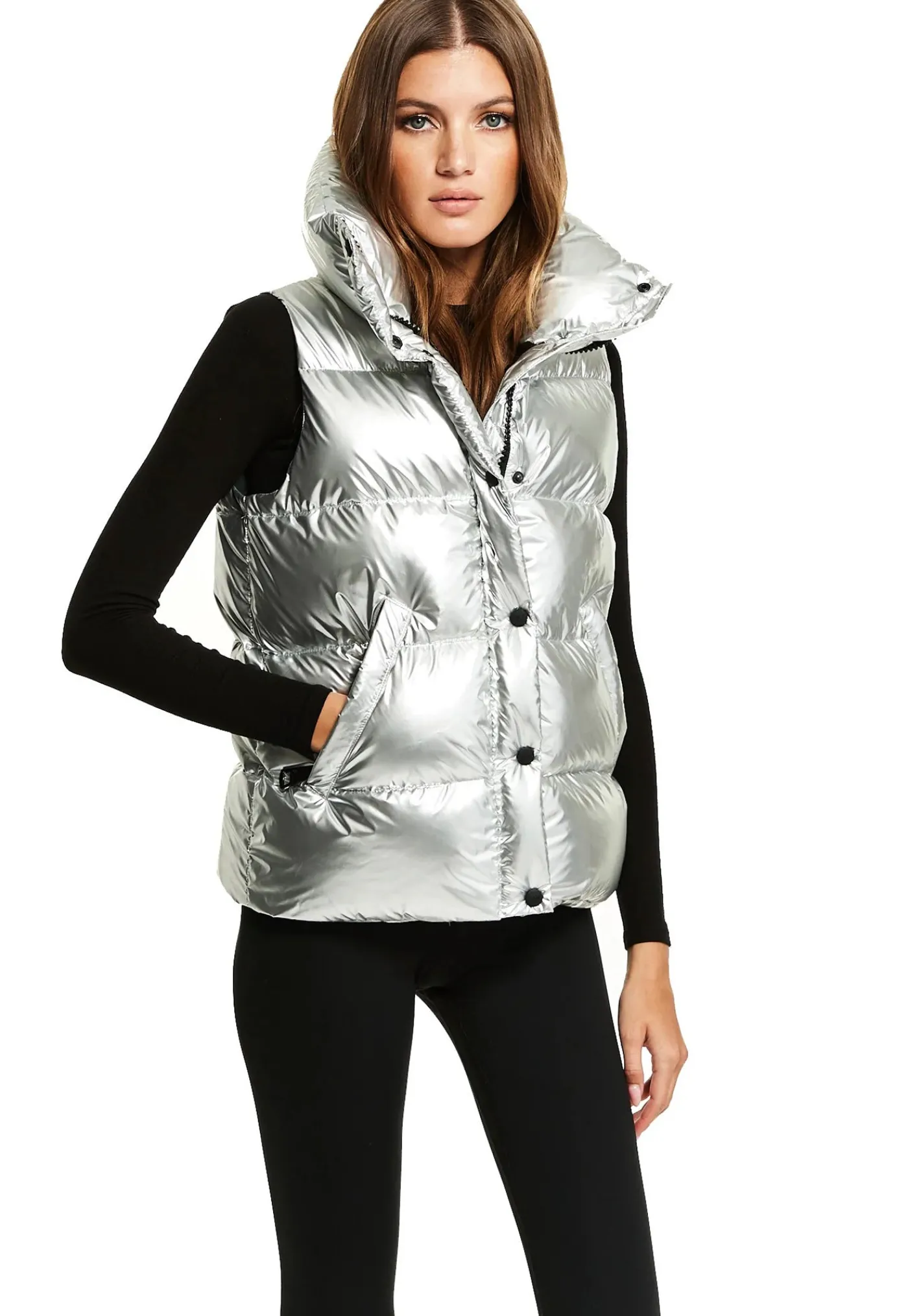 simone_vest__silver_0.webp Online Simone Vest - Silver Women Blazers & Jackets