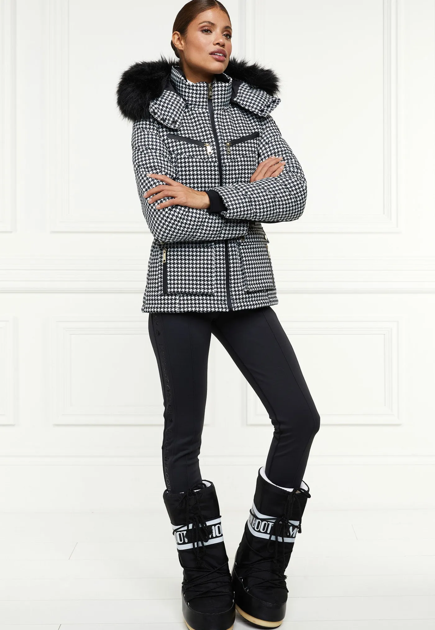 ski_jacket__houndstooth_2.webp Discount Ski Jacket - Houndstooth Women Blazers & Jackets