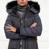 New Ski Jacket - Mono Houndstooth Women Blazers & Jackets