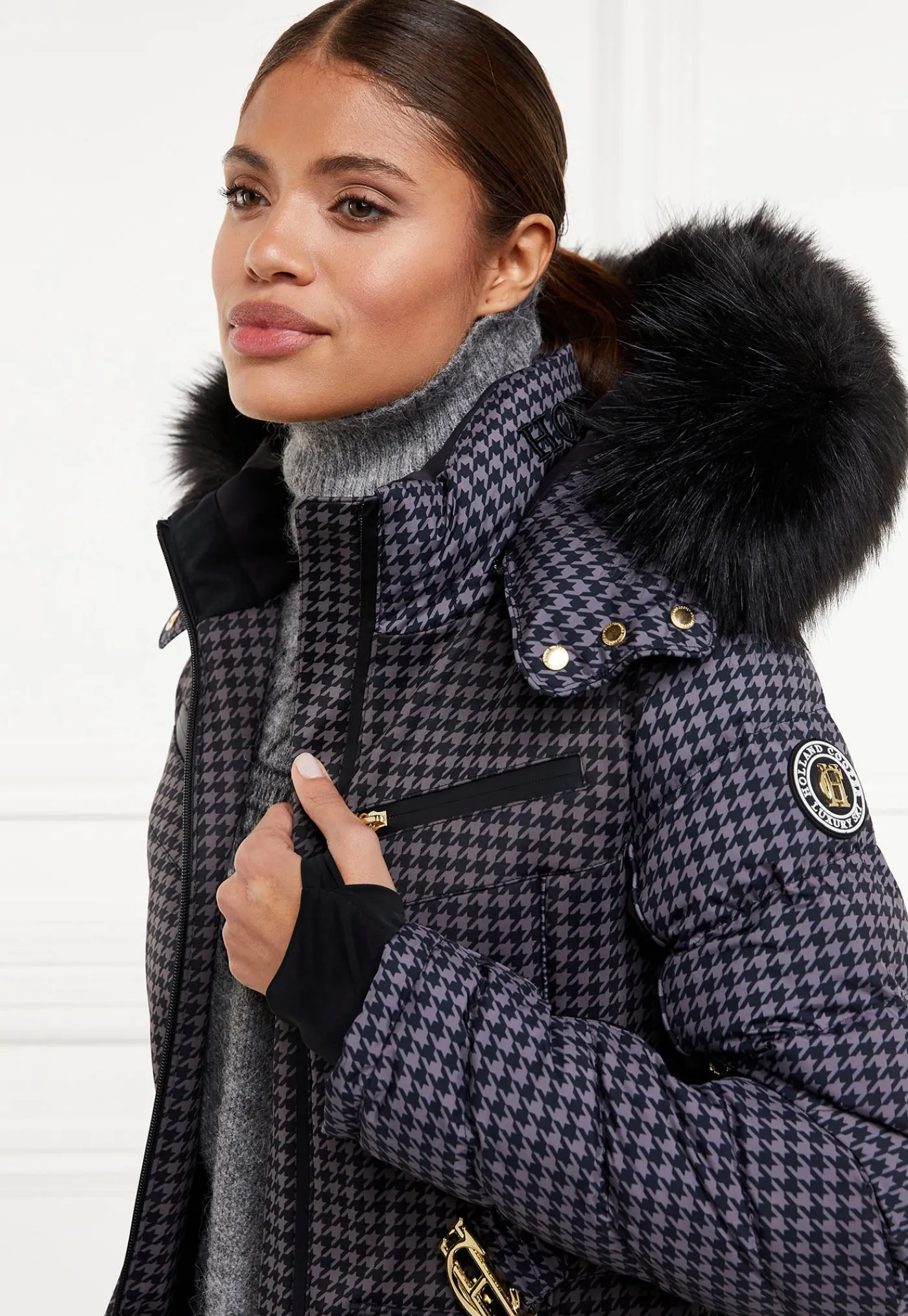 ski_jacket__mono_houndsto_3.webp New Ski Jacket - Mono Houndstooth Women Blazers & Jackets