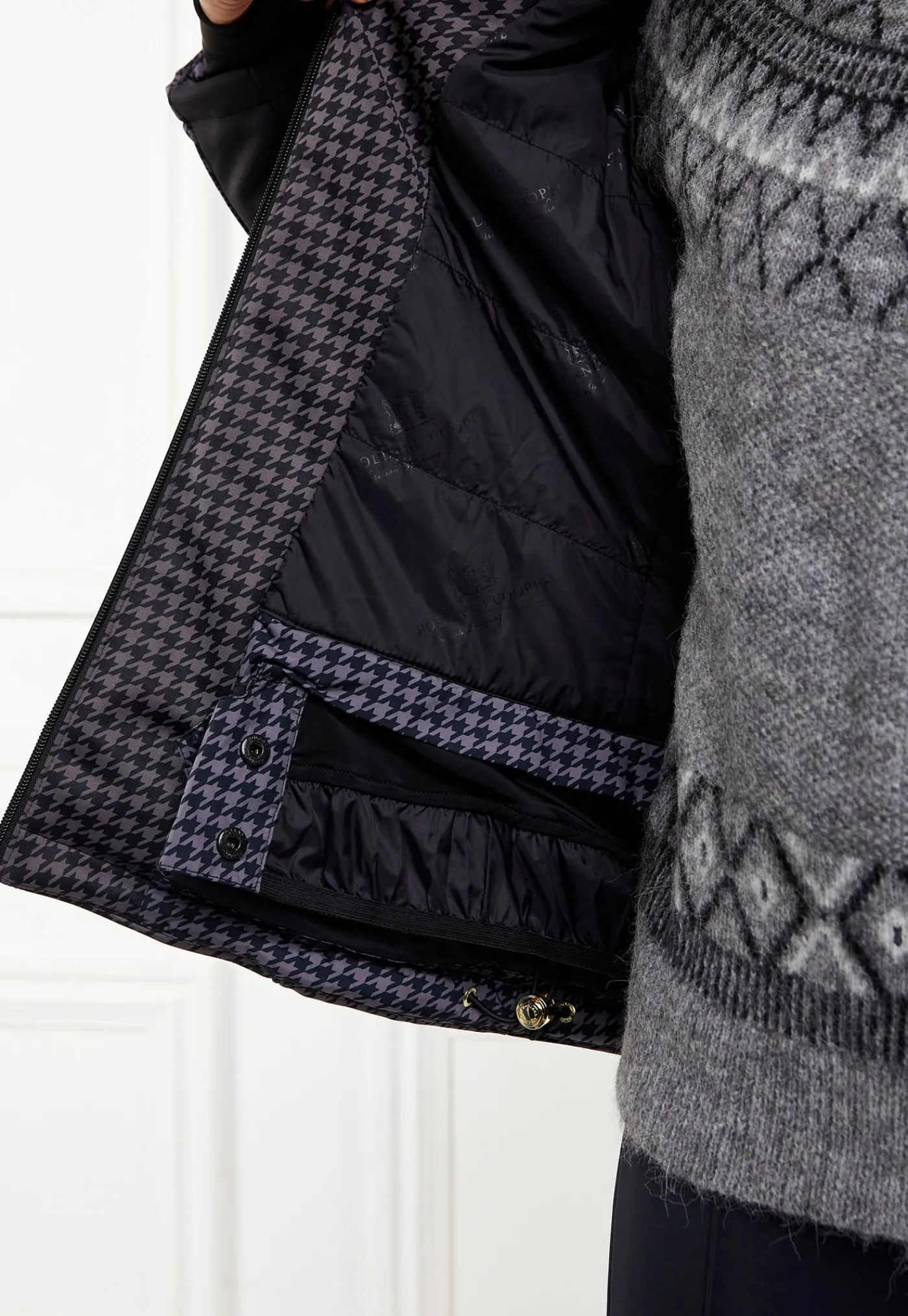 ski_jacket__mono_houndsto_4.webp New Ski Jacket - Mono Houndstooth Women Blazers & Jackets