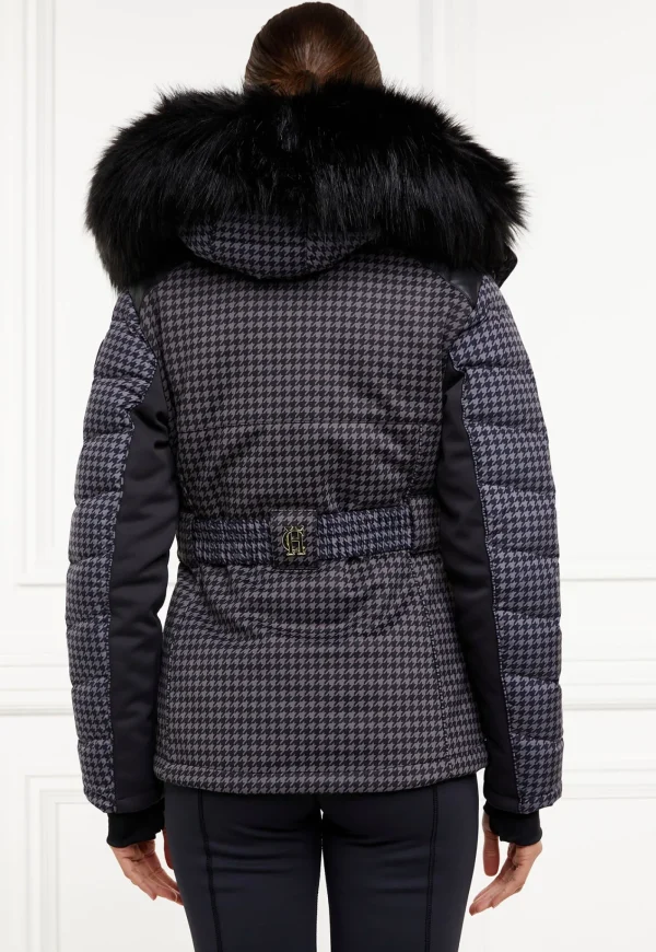 New Ski Jacket - Mono Houndstooth Women Blazers & Jackets