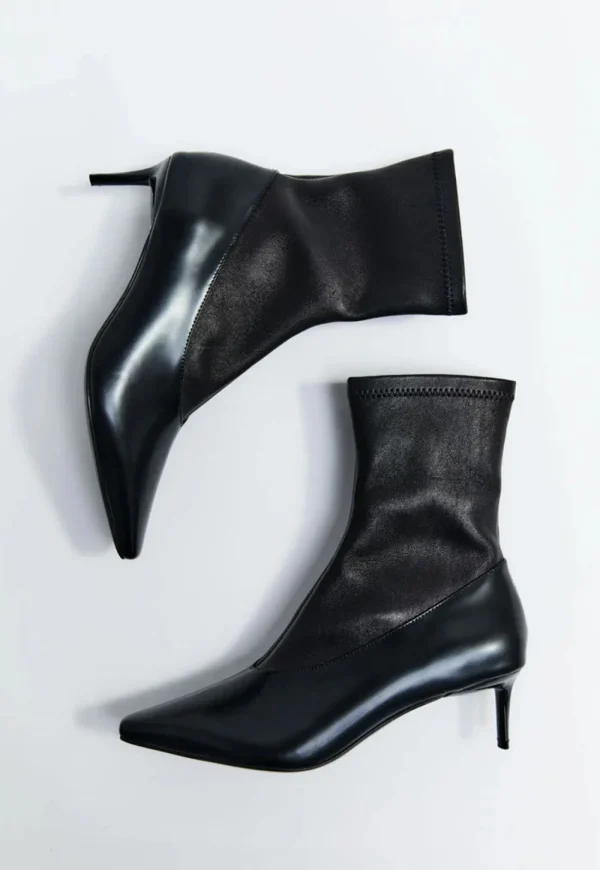 Clearance Sock Ankle Boot - Black Women Footwear | Boots