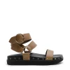 Discount Studded Sandals - Olive Women Footwear | Slides & Sandals
