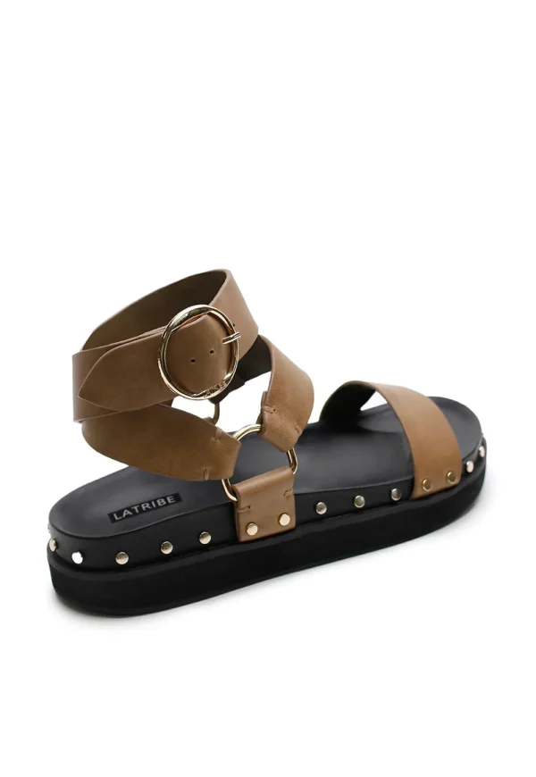 Discount Studded Sandals - Olive Women Footwear | Slides & Sandals