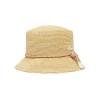 Clearance Sunlit Raffia Bucket Hat - Natural Women Hats | Hats