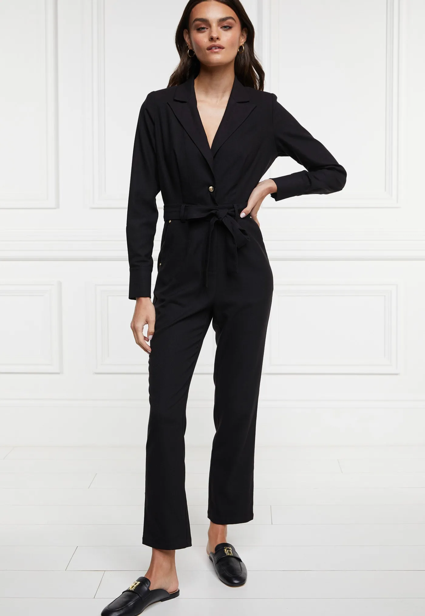 tailored_jumpsuit__black_0.webp Hot Tailored Jumpsuit - Black Women Pants