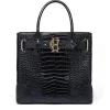 Sale The Brompton Tote - Black Croc Women Bags | Bags