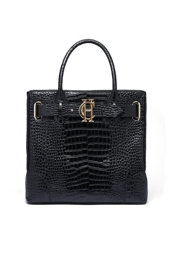 Sale The Brompton Tote - Black Croc Women Bags | Bags