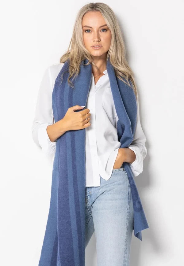 Hot The Chesterman Wool Scarf - Blue Women Scarves | Scarves