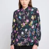 Fashion Trailblazer Shirt - Black Floral Women Tops & Tees