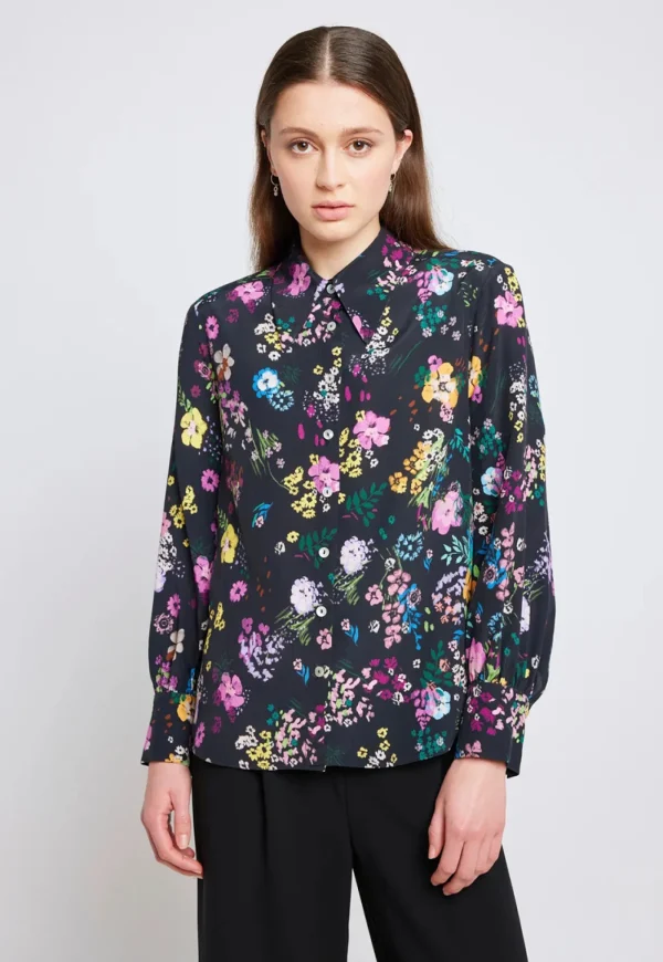 Fashion Trailblazer Shirt - Black Floral Women Tops & Tees