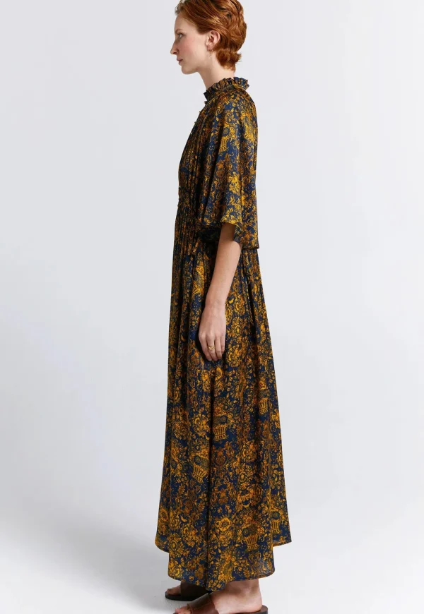 Best Trinket Dress -Navy/Antique Gold Women Dresses