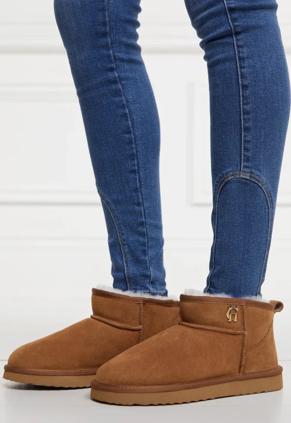 Clearance Ultra Mini Shearling Boot - Tan Women Footwear | Slippers